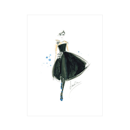 Cara In Lanvin Greeting Card