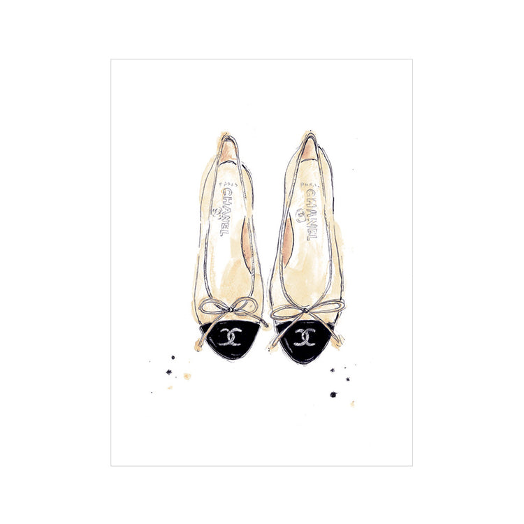 Beige Ballets Greeting Card