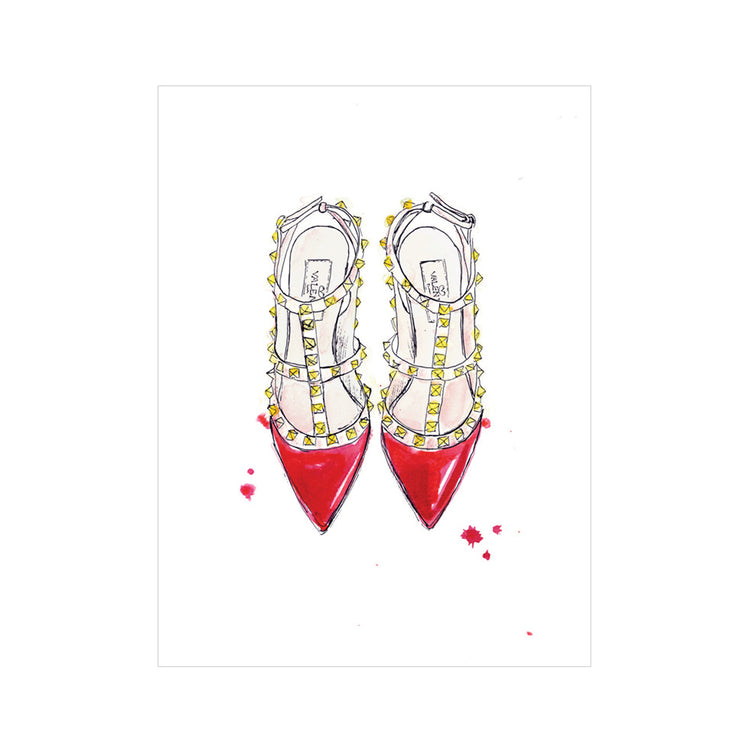 Hello Rockstud Greeting Card